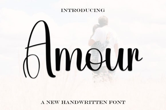 Amour: A Handwritten Typeface for Elegant Editorial Design