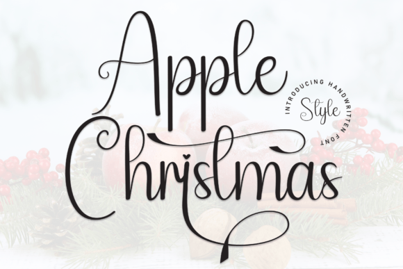 Apple Christmas: The Handwritten Typeface That Brings Warmth to Editorial Design