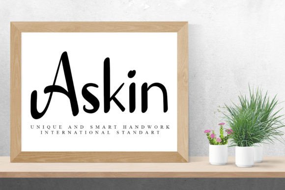 Askin: The Perfect Handwritten Typeface for Your Craft Projects