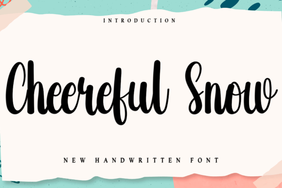 Cheereful Snow: The Playful Handwritten Font for Crafters and Sellers