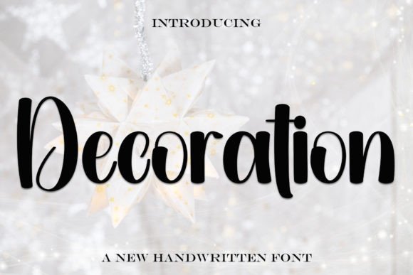 Decoration: The Handwritten Typeface for Elevated Craft Projects