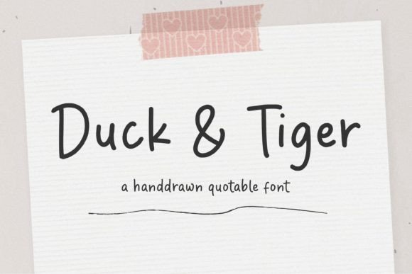 Duck Tiger: The Handwritten Font That Elevates Web Design