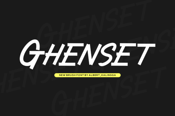 Ghenset: The Bold Handwritten Typeface for Editorial Design