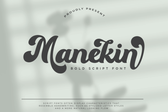 Manekin: A Bold Script Typeface for Editorial Storytelling