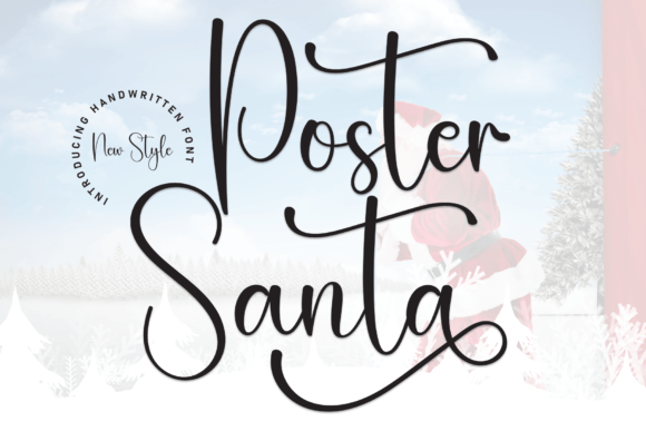Poster Santa: The Perfect Script Font for Handmade Products