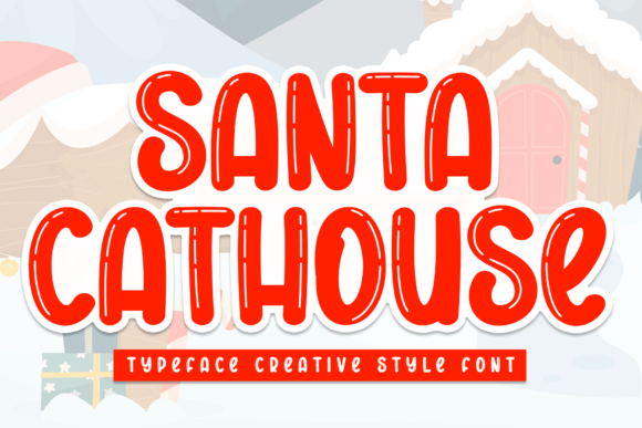 Santa Cathouse: A Joyful Display Typeface for Quirky Brand Identities