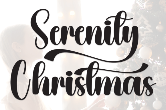 Serenity Christmas: A Handwritten Font for Joyful Web Design