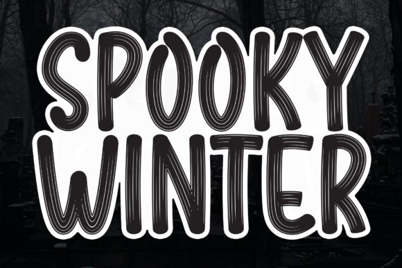 Spooky Winter: A Handwritten Typeface for Elegant Editorial Design